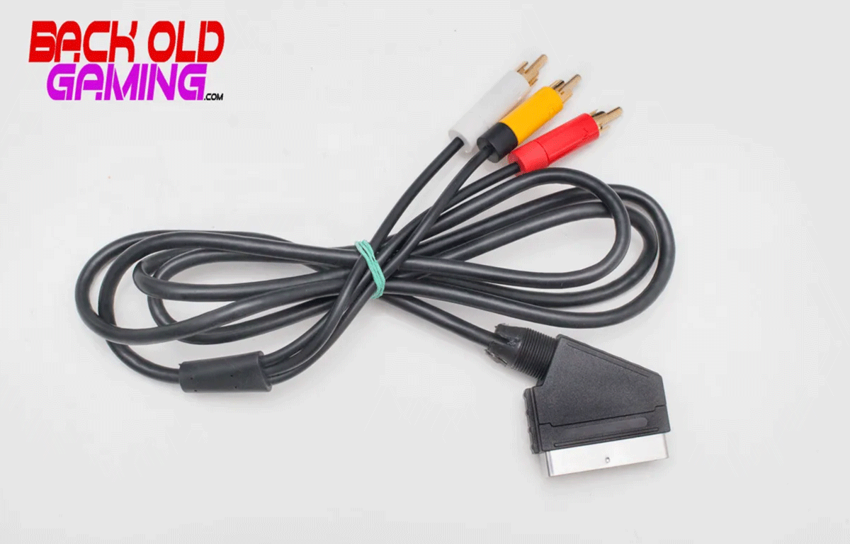 FICHE RCA VIDEO AUDIO PRISE PERITEL CONSOLE DE JEU NITENDO PLAYSTATION 